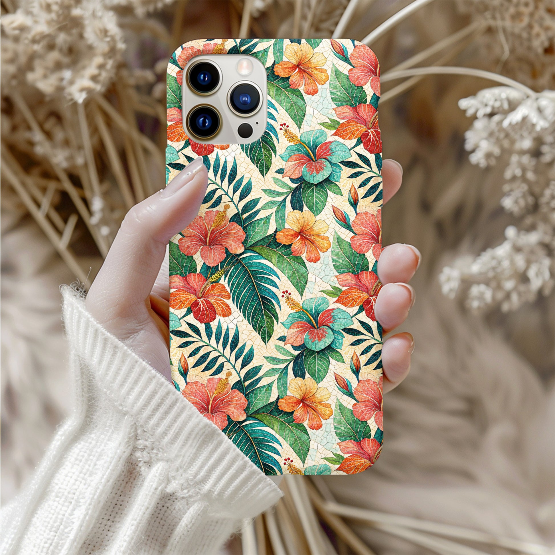 Vibrant Floral Pattern Phone Case for Added Style