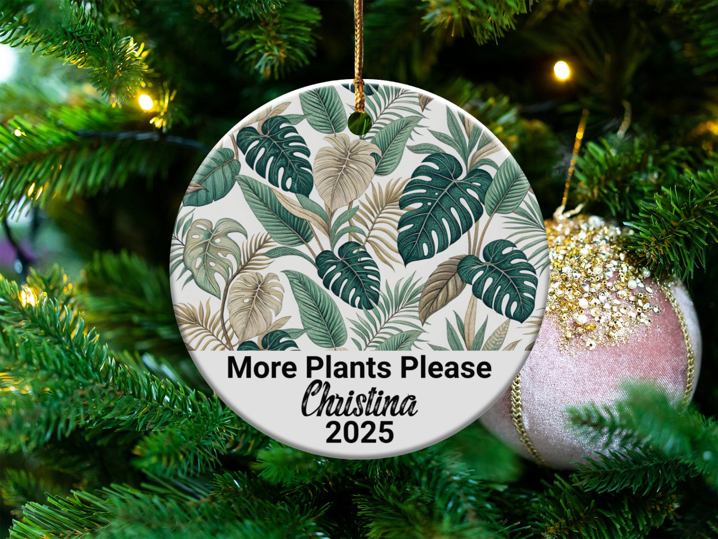 More Plants Please Custom Holiday Ornament product