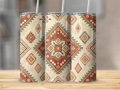 Geometric Southwestern Design Tumbler Cup