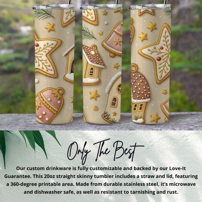 Festive Cookie Holiday Season Home Decor Design Tumbler - Walk Greener