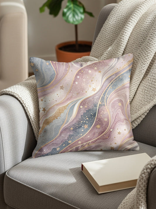 Cosmic Starry Night Themed Cushion Decorative Pillow