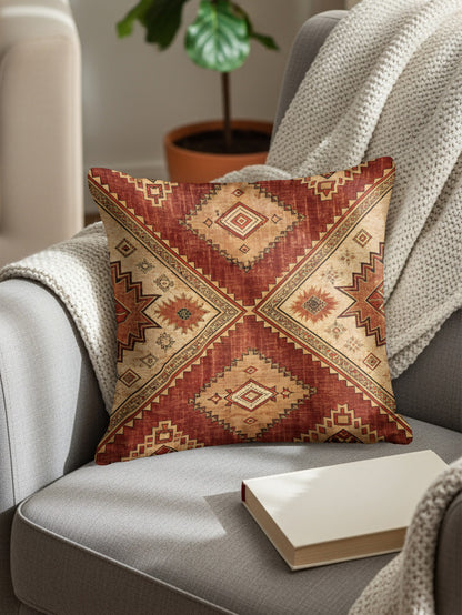 Southwestern Style Geometric Pattern Throw Pillow