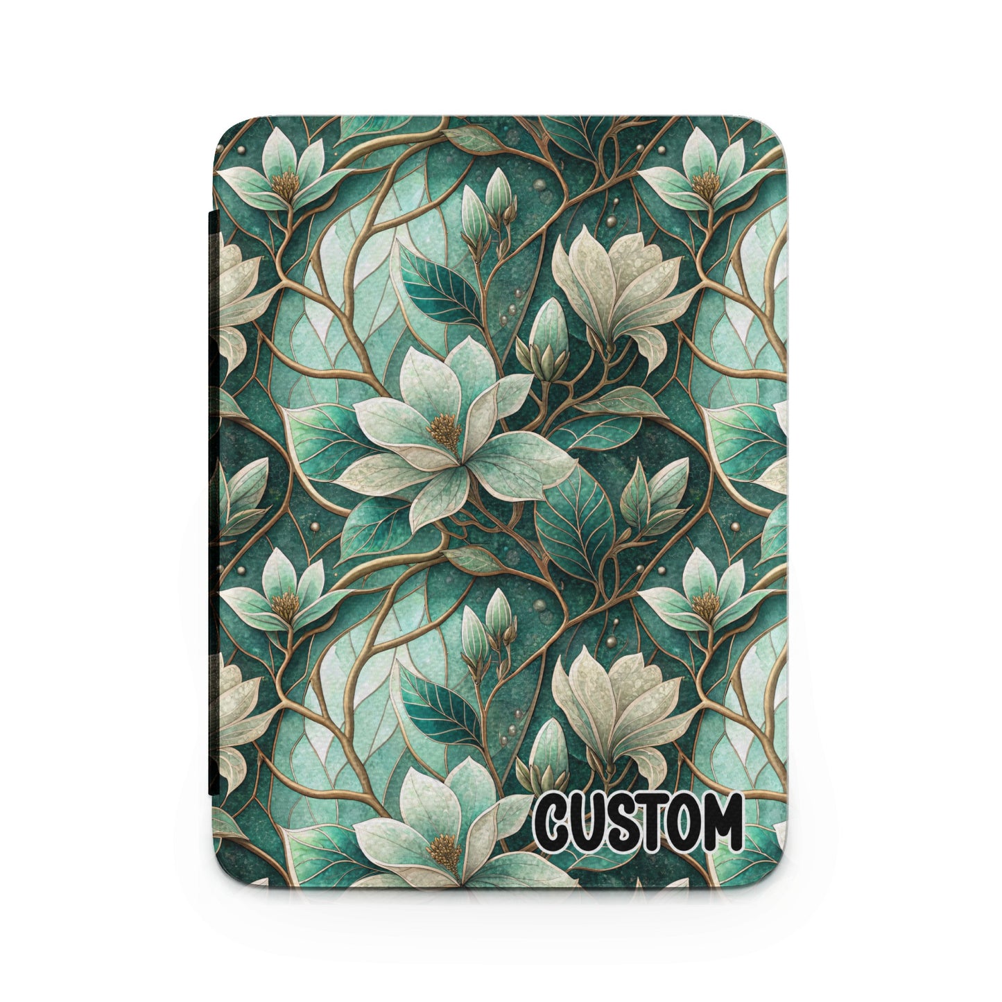 Custom Green Magnolia Floral Pattern Decorative Cover
