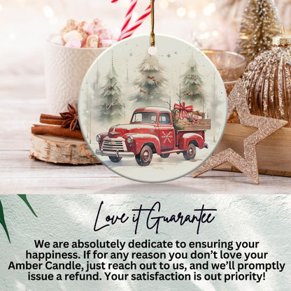 Festive Vintage Truck Ornament Christmas Decor product type