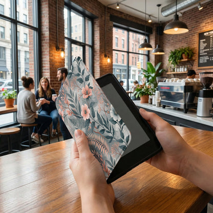 Elegant Floral Design eReader Cover for Stylish Readers