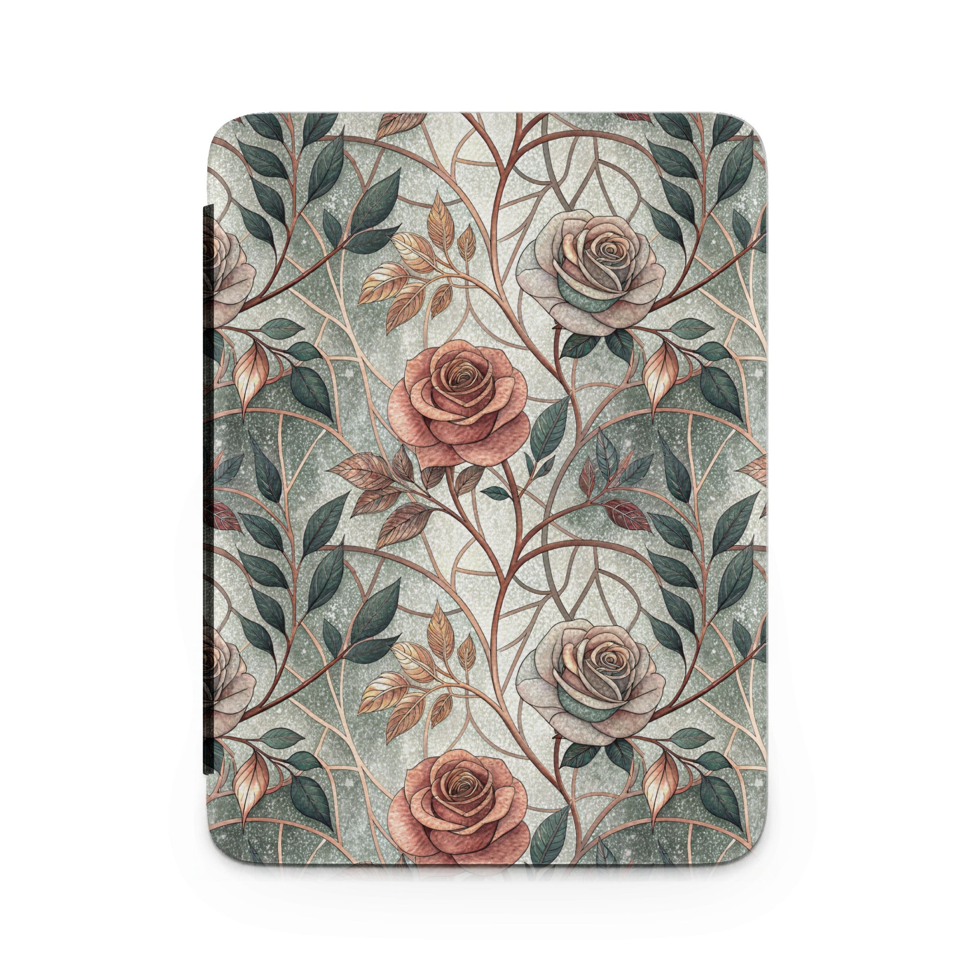 Elegant Vintage Floral Design with Roses Tablet Cover