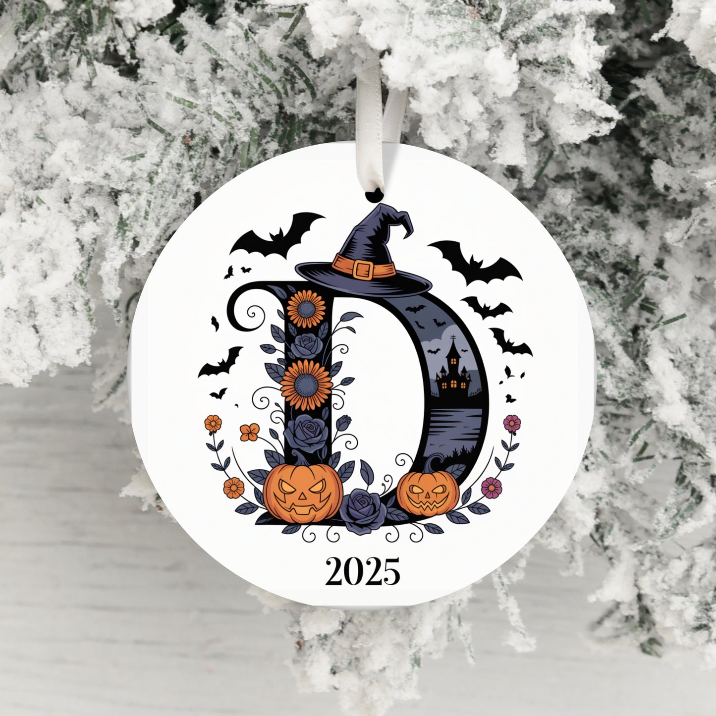 Halloween 2025 Letter D Ornament product type