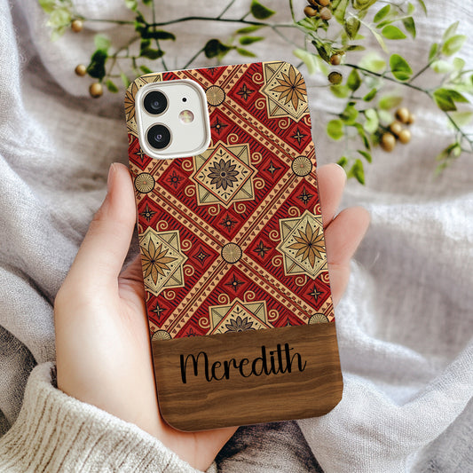 Personalized Geometric Pattern Meredith Phone Case