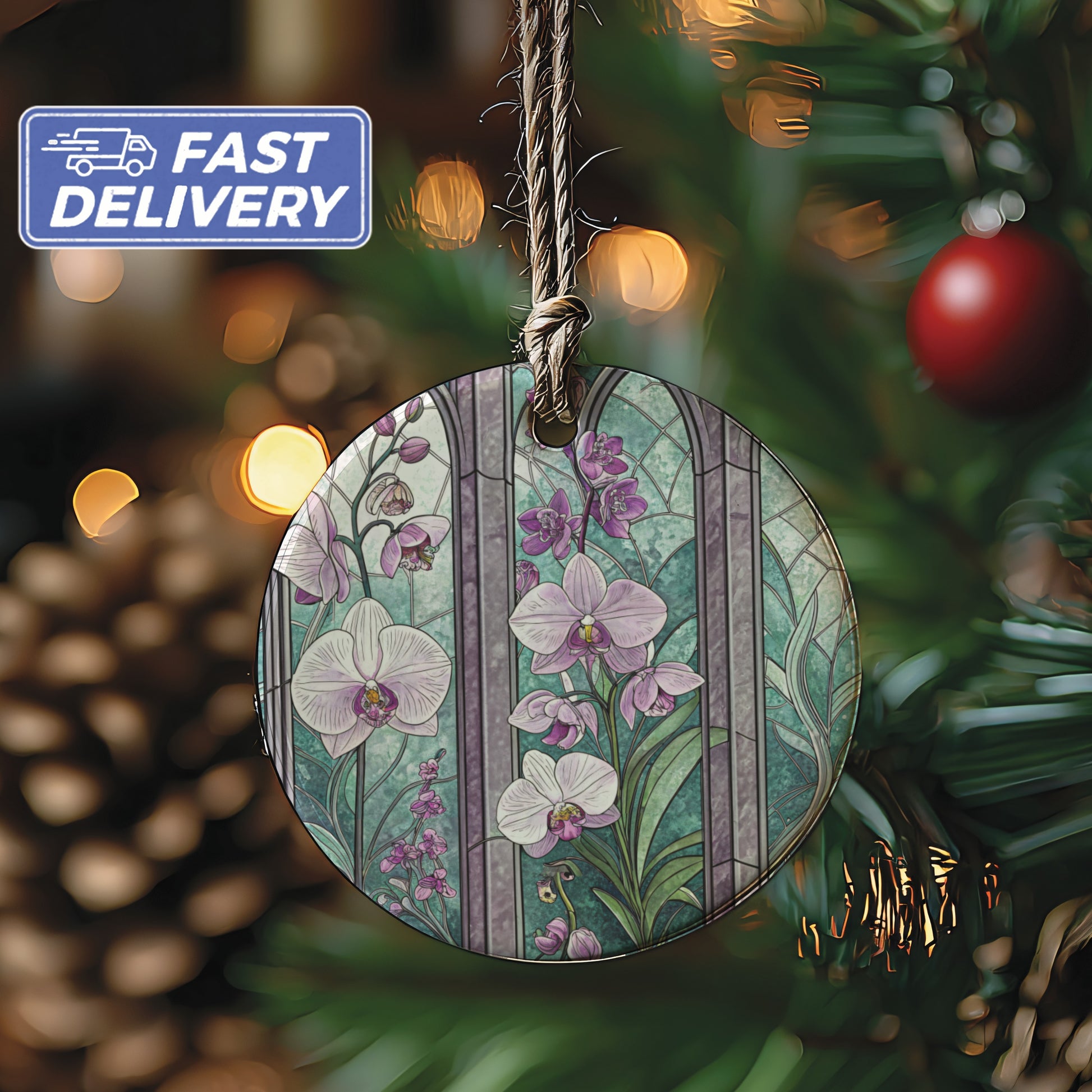 Stunning Floral Design Christmas Tree Ornament Decoration