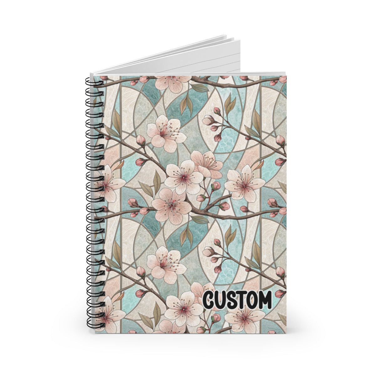 Beautiful Floral Design Customizable Notebook