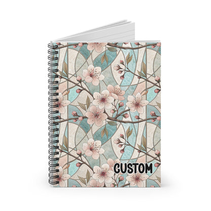 Beautiful Floral Design Customizable Notebook
