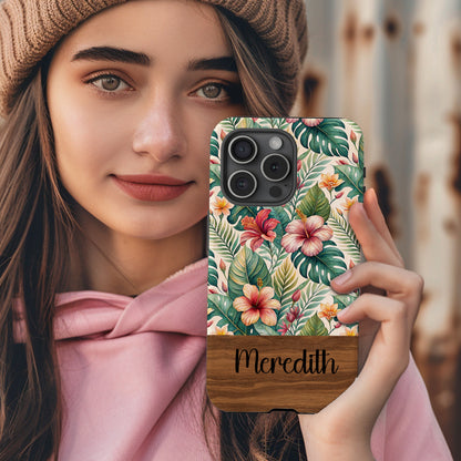 Personalized Floral Name Custom Case for Your Phone