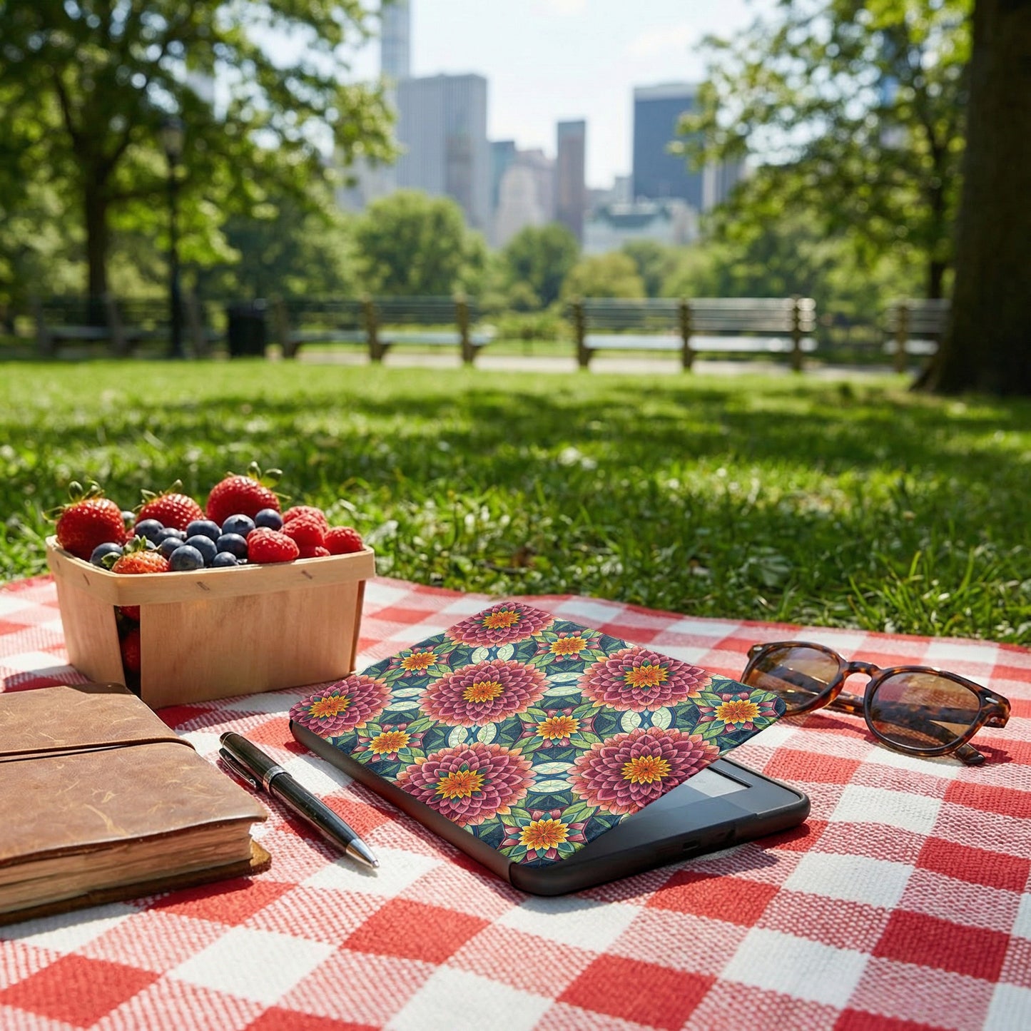 Vibrant Floral Patterned Tablet Case for Everyday Use