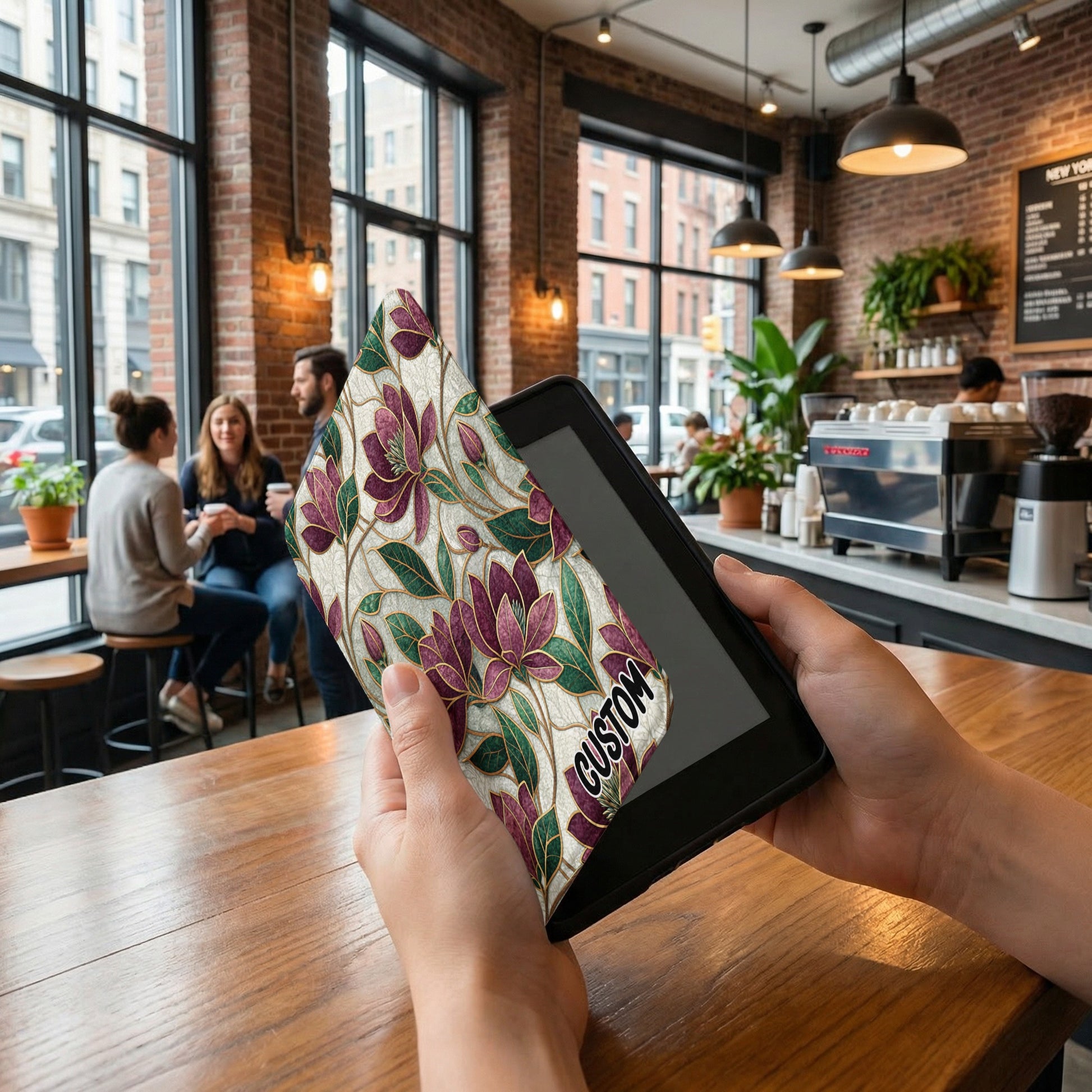 Custom Floral Pattern Sleeve for Electronic Devices