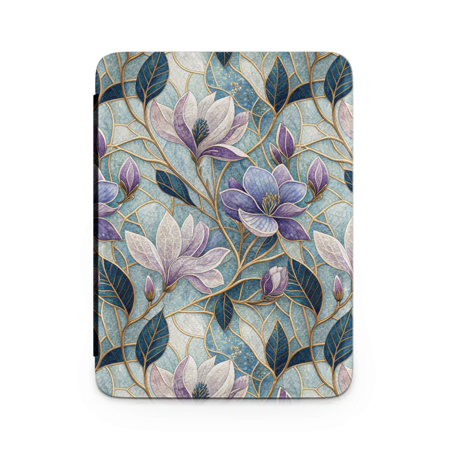 Abstract Floral Pattern Blue and Purple Case Product
