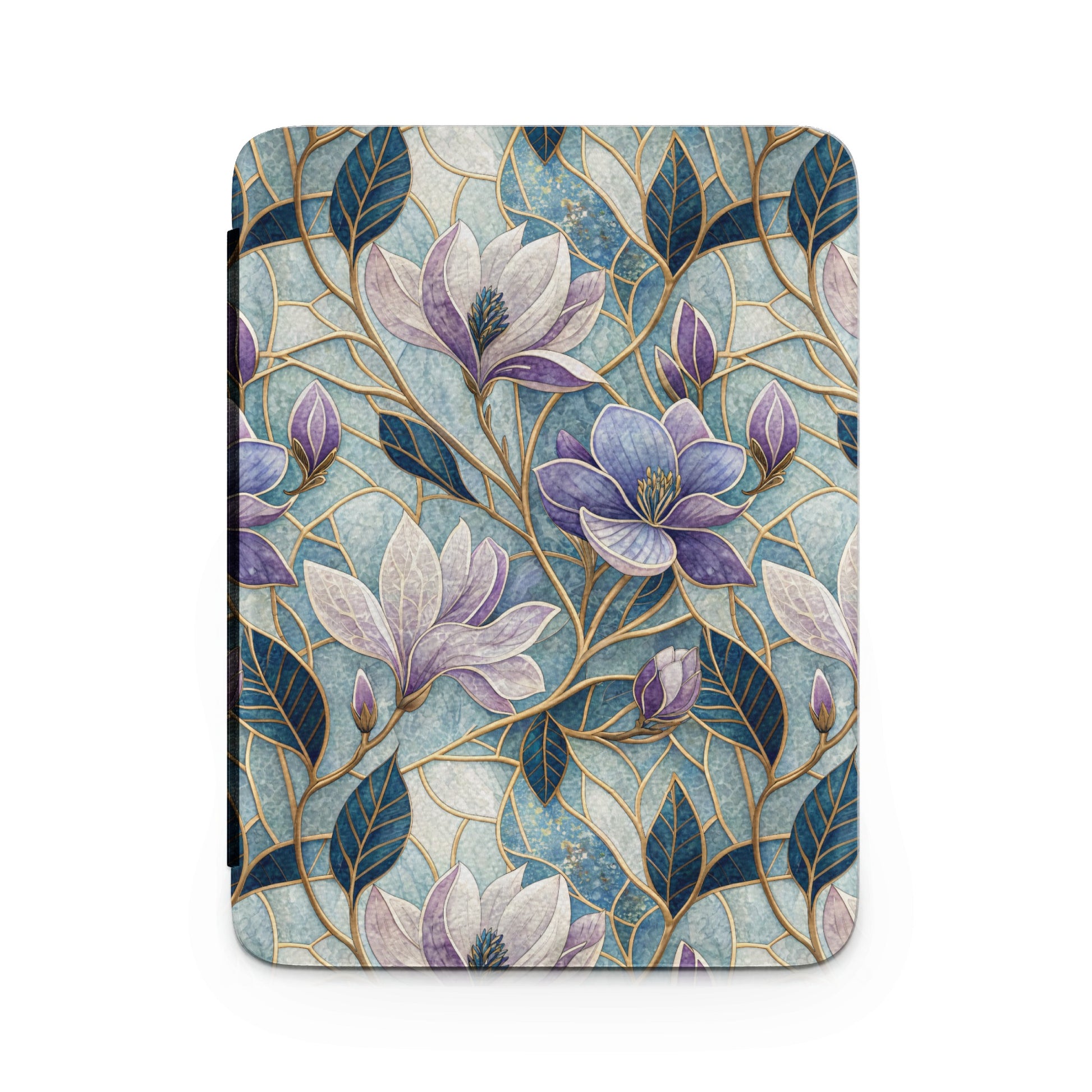 Abstract Floral Pattern Blue and Purple Case Product