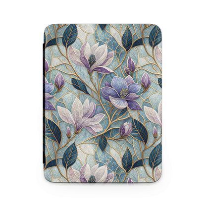 Abstract Floral Pattern Blue and Purple Case Product