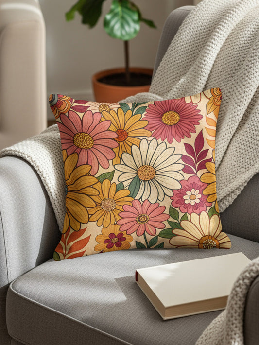 Colorful Floral Design Decorative Pillow product