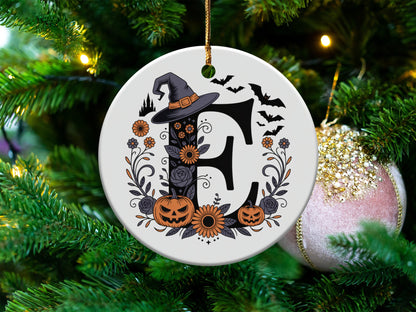 Halloween Letter E Hanging Christmas Tree Ornament product type