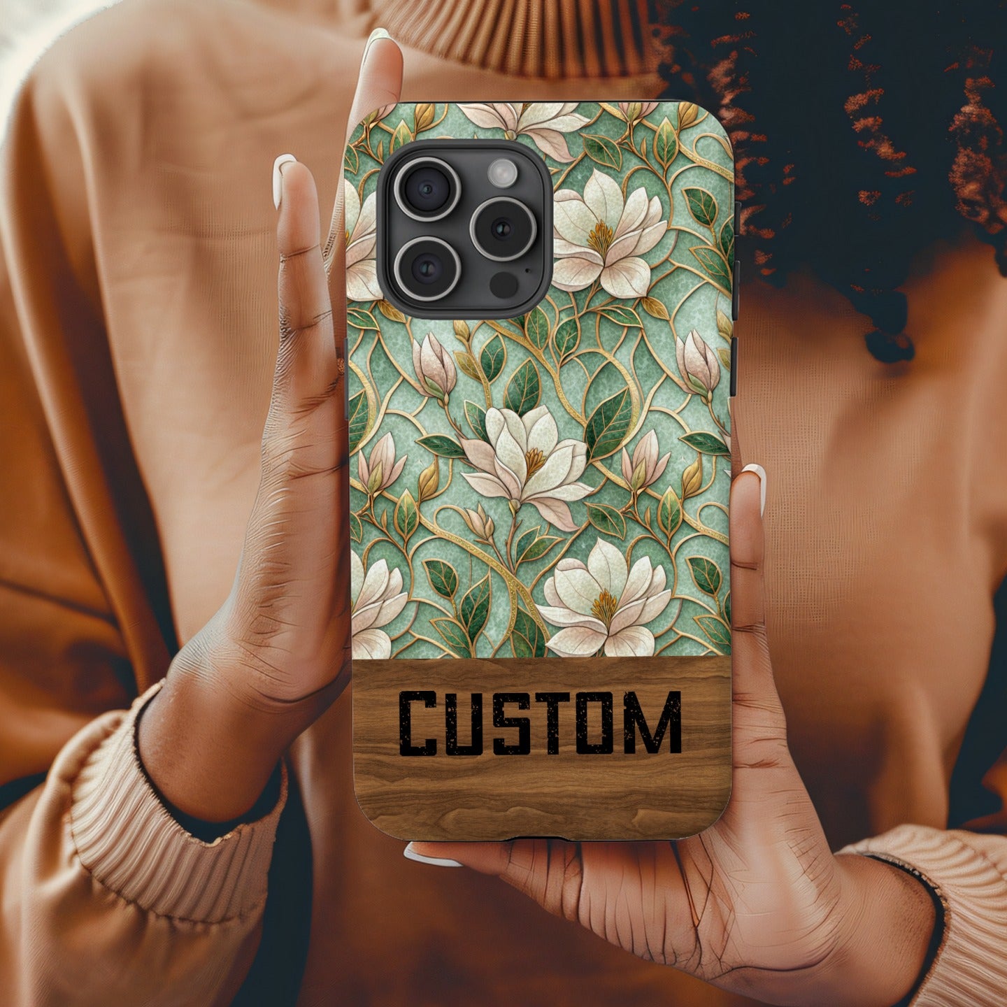 Custom Floral Pattern Smartphone Case Cover
