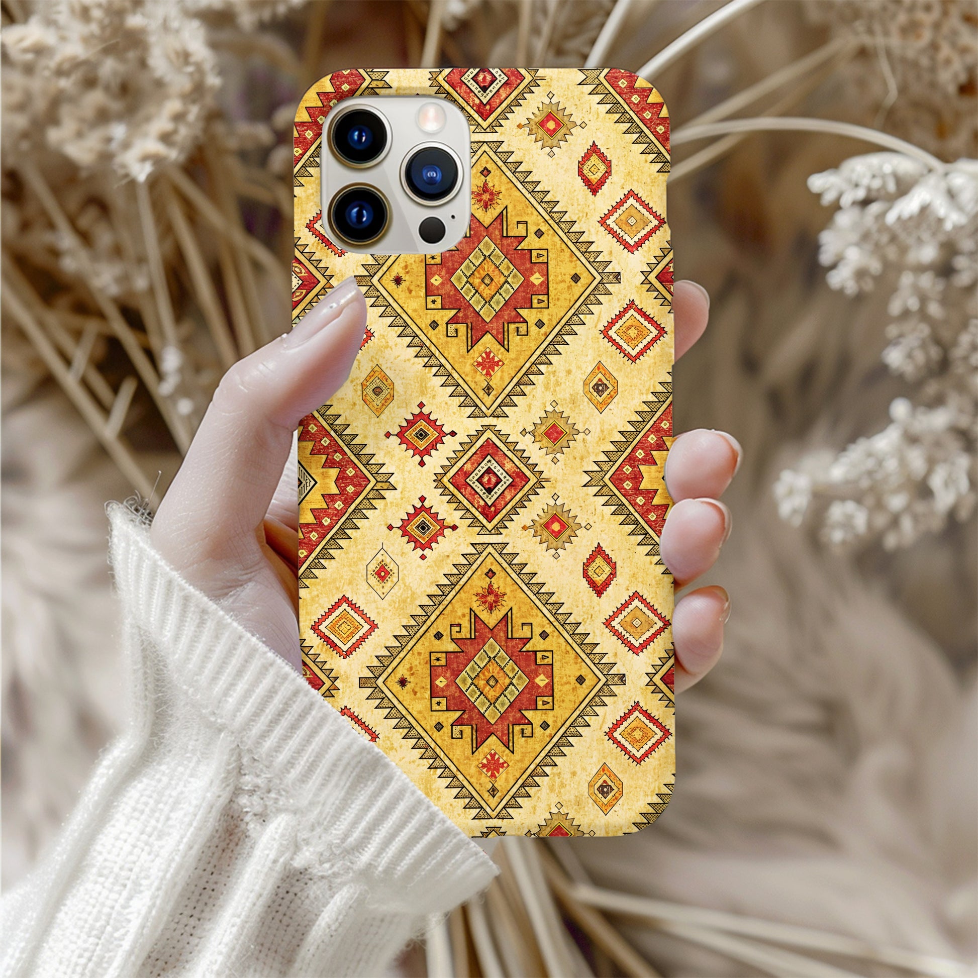 Vintage Southwestern Geometric Pattern Phone Case