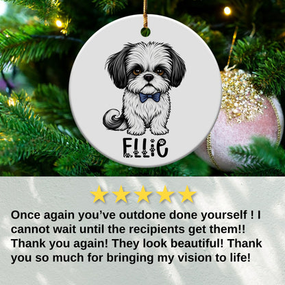 Personalized Cartoon Dog Ornament Product