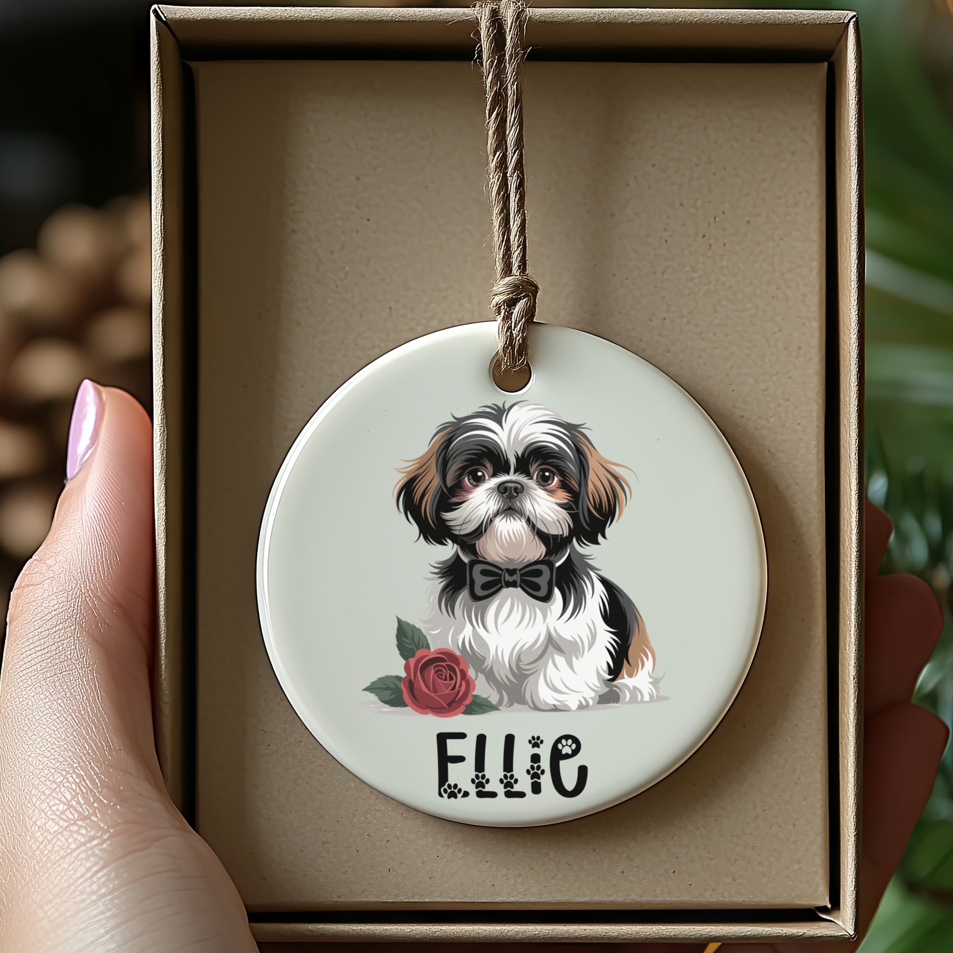 Personalized Dog Ornament with Custom Name product