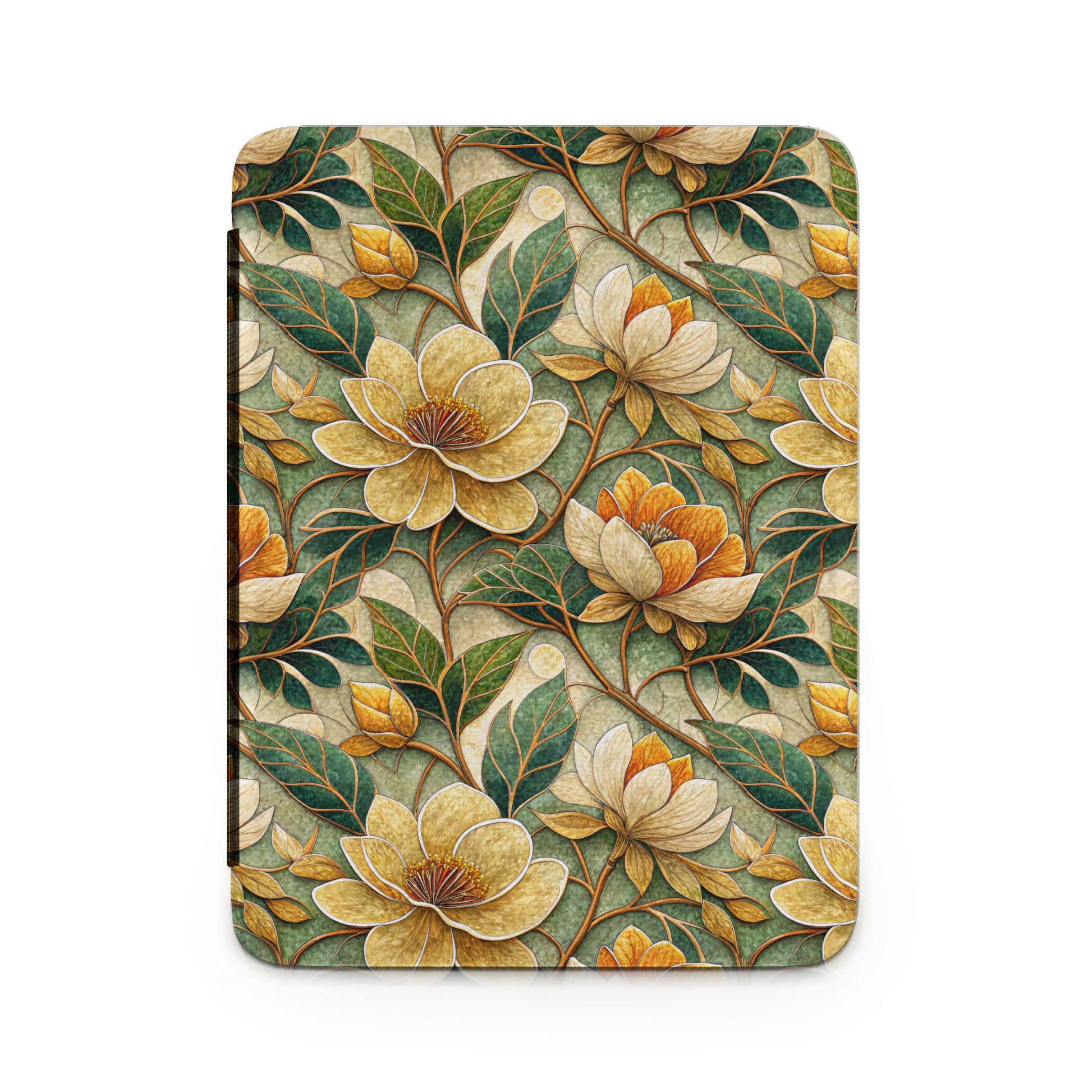 Floral Pattern Design with Magnolias and Leaves product