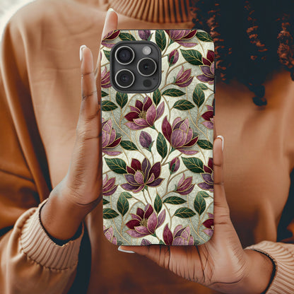 Elegant Floral Patterned Protective Phone Case