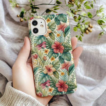 Tropical Floral Pattern Phone Case for Stylish Protection