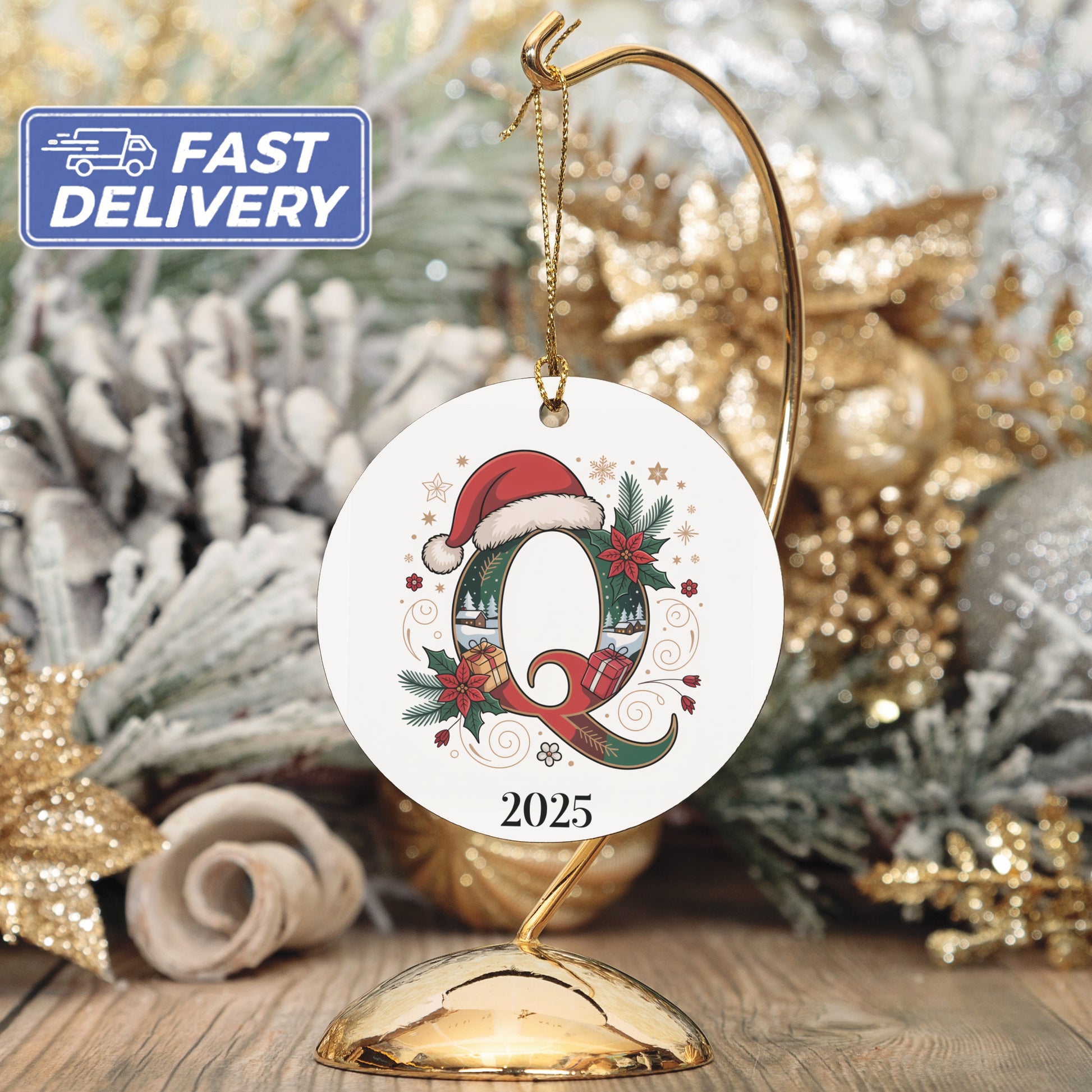 Personalized 2025 Christmas Ornament Fast Delivery product type