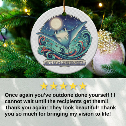 Ocean Serenity Themed Christmas Ornament product type