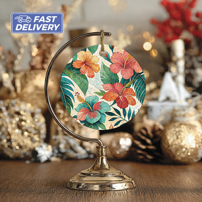 Fast Delivery Floral Ornament with Gold Stand Decor