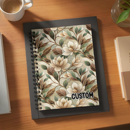 Elegant Floral Design Custom Notebook for All Occasions