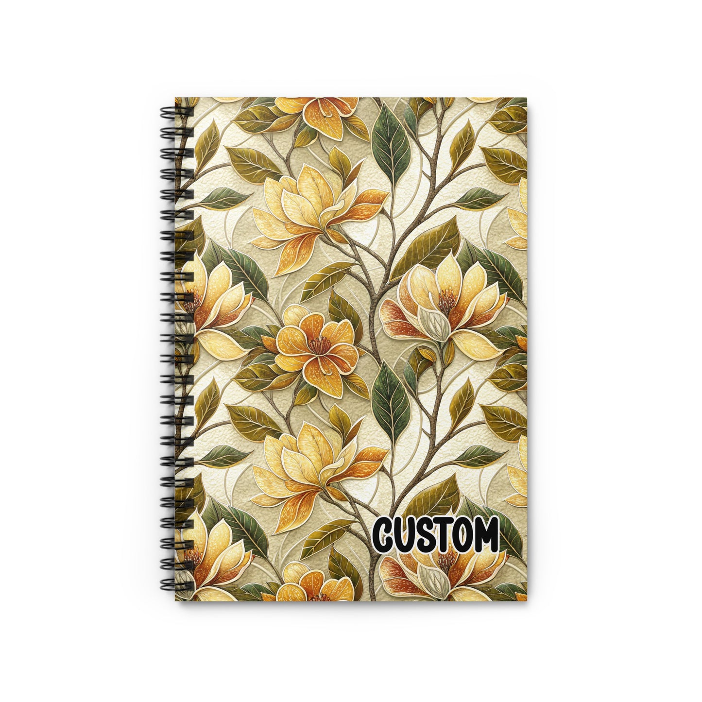Floral Pattern Custom Spiral Bound Notebook Product