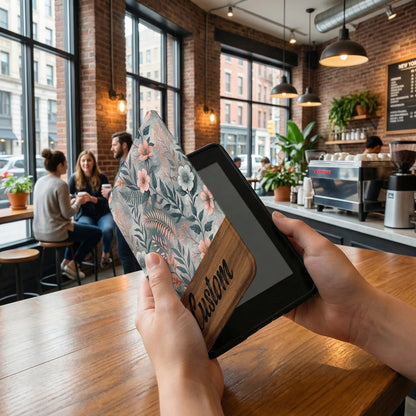 Custom Floral Print Tablet Cover for Enhanced Style