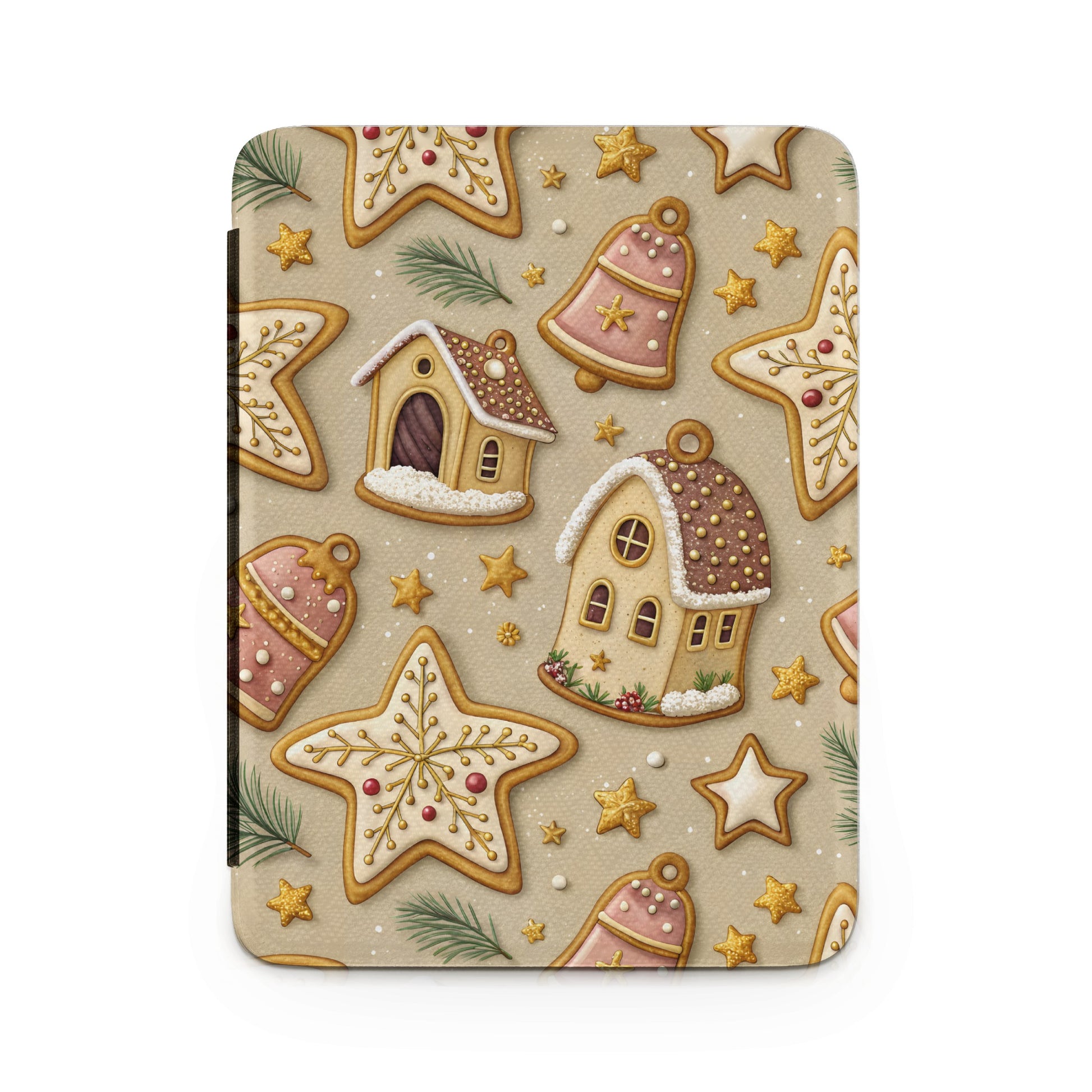Festive Gingerbread House and Stars Pattern Product