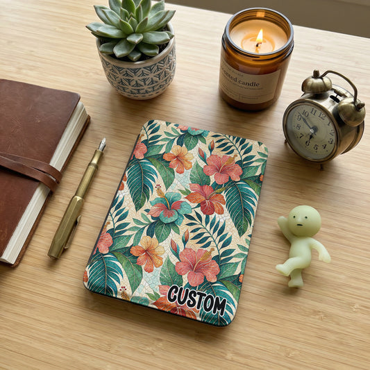 Tropical Floral Leaf Custom Design Tablet Protector