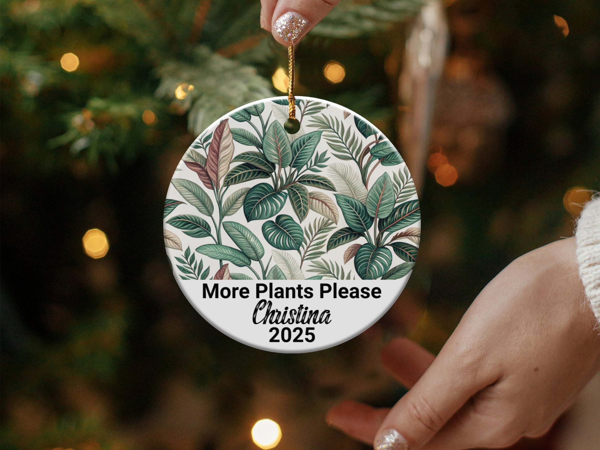More Plants Please Christina 2025 Holiday Ornament product type