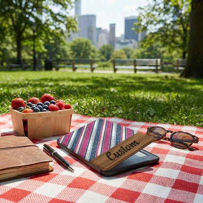 Custom Patriotic Striped Tablet Case for Personalized Style