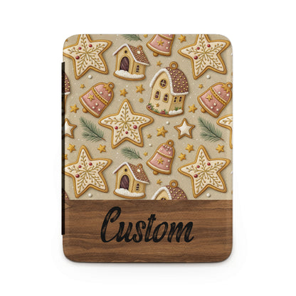 Custom Gingerbread House and Stars Pattern Kindle Case