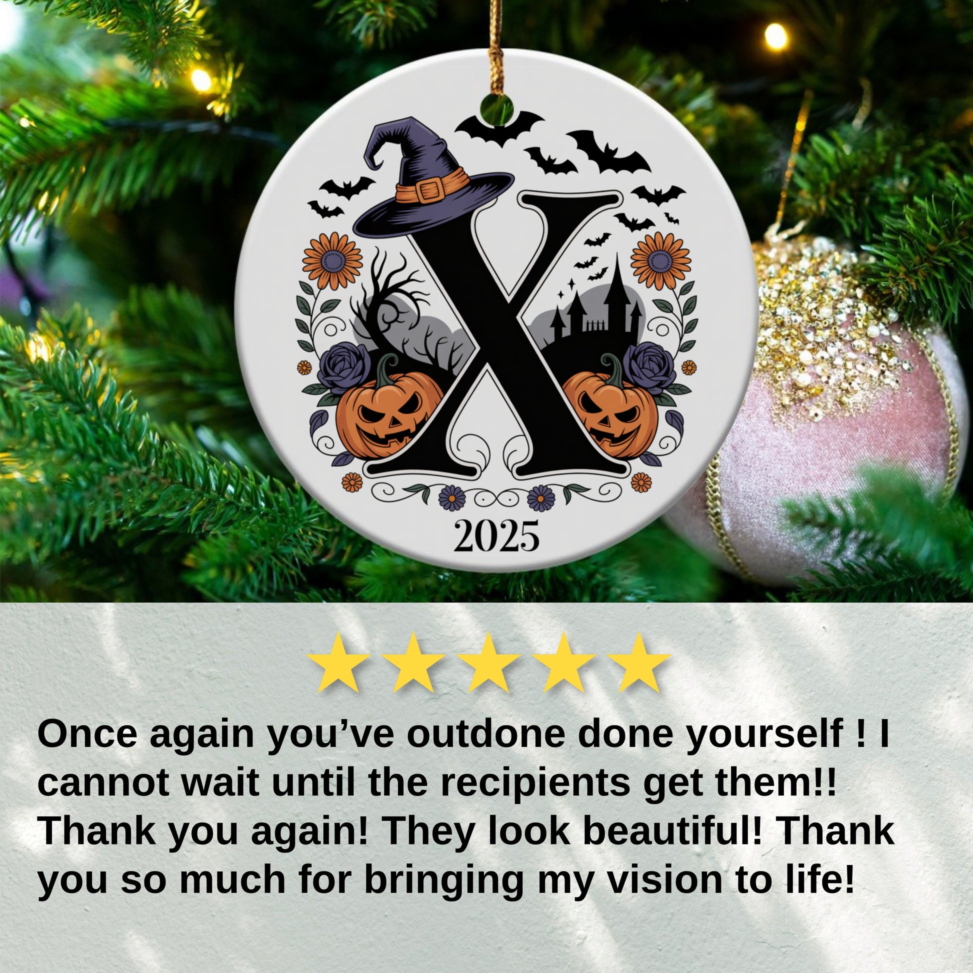 Personalized Halloween Ornament 2025 product type