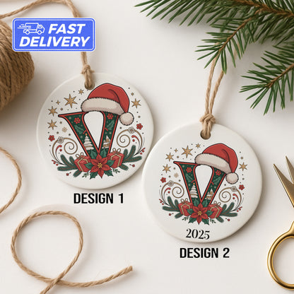Personalized Christmas Ornament With Santa Hat product