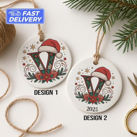 Personalized Christmas Ornament With Santa Hat product
