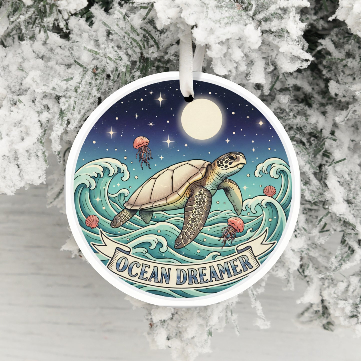 Ocean Dreamer Sea Turtle Holiday Ornament product type