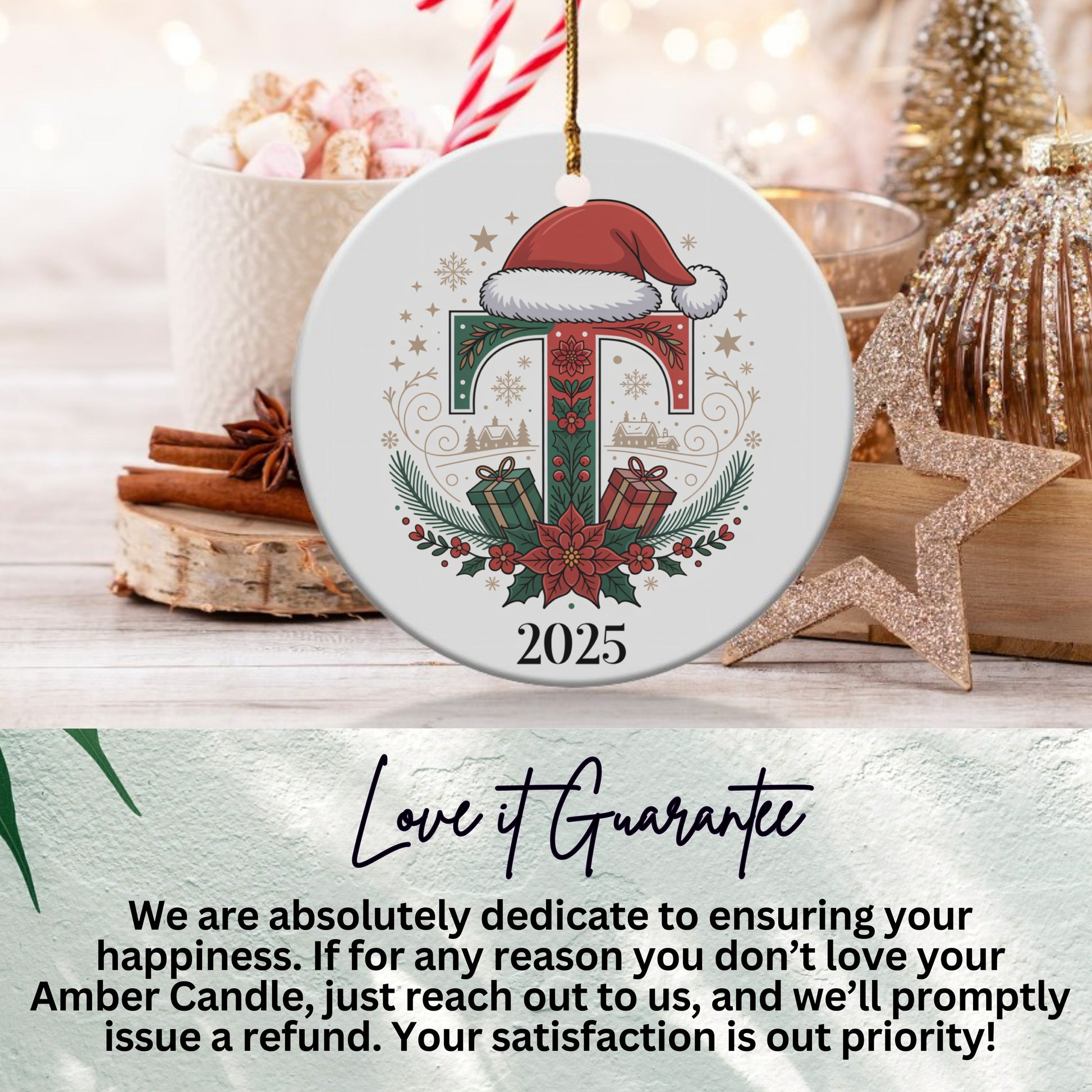 2025 Christmas Ornament with Santa Hat product