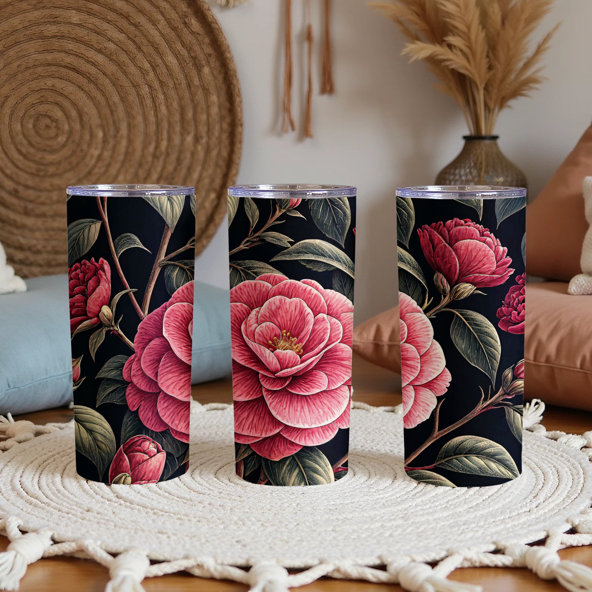 Pink Petal Power A Floral Fantasy Design Tumblers - Walk Greener