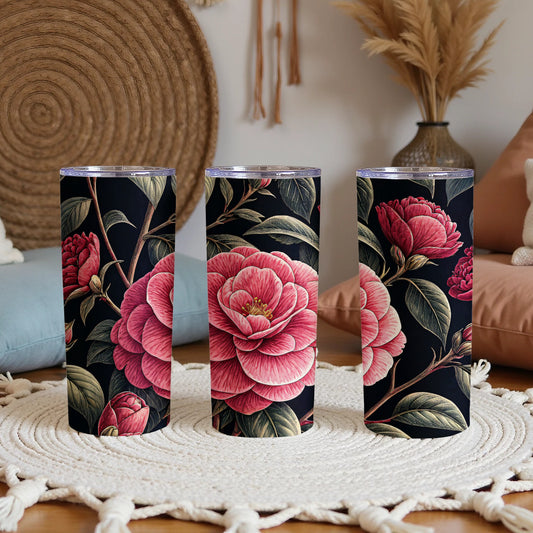 Pink Petal Power A Floral Fantasy Design Tumblers - Walk Greener