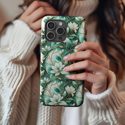 Elegant Floral Design Protective Phone Case