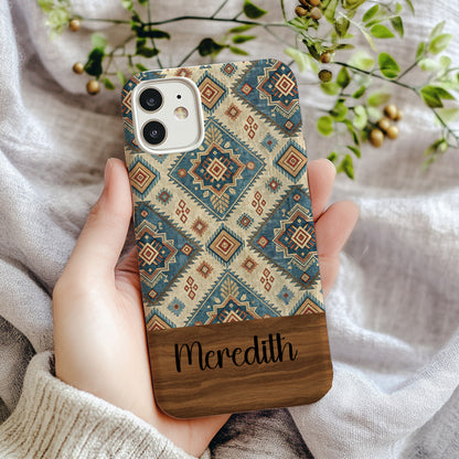 Personalized Boho Geometric Design Phone Case
